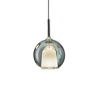 PENTA LIGHT lampe à suspension GLO (Large Ø 38 cm / Vert miroir - verre et métal)