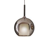 PENTA LIGHT lampe à suspension GLO MAXI (Ø 55 cm / Noir miroir - verre et métal)