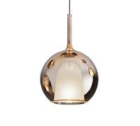 PENTA LIGHT lampe à suspension GLO MAXI (Ø 55 cm / Or rose miroir - verre et métal)