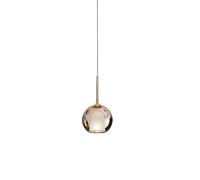 PENTA LIGHT lampe à suspension GLO (Petite Ø 13 cm / Or rose miroir - verre et métal)