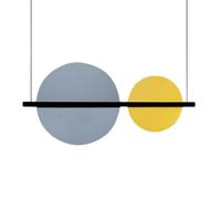 PENTA LIGHT lampe à suspension HANG OUT DOUBLE BLUE CLAIR ET JAUNE Dimmer DALI