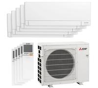 Penta split Mitsubishi MSZ-AY MXZ-5F102VF2 10.2kW tailles 15 + 15 + 20 + 25 + 25 MSZ-AY15VGKP x2 + MSZ-AY20VGKP + MSZ-AY25VGK x2