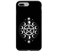 Pentacle Phases de Lune - Symbole Minimaliste Wiccan et Occulte Coque pour iPhone 7 Plus/8 Plus