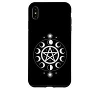 Pentacle Phases de Lune - Symbole Minimaliste Wiccan et Occulte Coque pour iPhone XS Max