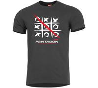 Pentagon 3T T-shirt Trekking Chasse Pêche Outdoor Trekking Camping Voyage Noir