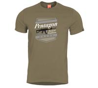Pentagon Ageron A.C.R. T-Shirt Homme Coton Sport Armée Inodore Trekking Coyote