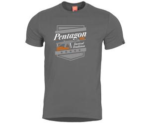 Pentagon Ageron A.C.R. T-Shirt Homme Militair Extérieur Trekking Coton Wolf Grey