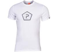 Pentagon Ageron Pentagone Forme Logo T-shirt Randonnée Hommes Sport Coton Blanc