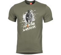 Pentagon Ageron Spartan Warrior T-Shirt Homme Coton Travel Everyday Casual Olive