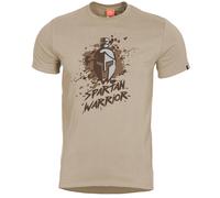 Pentagon Ageron Spartan Warrior T-Shirt Homme Extérieur Active Coton Travel Kaki