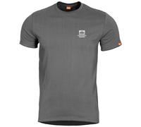 Pentagon Ageron T-shirt American Flag Imprimé Hommes Haut Coton Wolf Grey