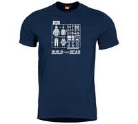 Pentagon Ageron T-shirt Build Your Gear Imprimé Hommes Haut Coton Midnight Blue