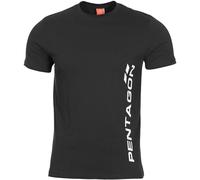 Pentagon Ageron T-Shirt Sécurité Verticale Patrouille Tactique Hommes Top Noir