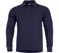 Pentagon Aniketos Polo de Manga Larga Camiseta Chasse Voyage Trekking Navy Blue