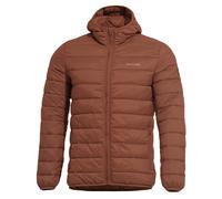 Pentagon Aurora Puffer Veste Pour des Hommes Encapuchonné Isolé Nylon Maroon Red