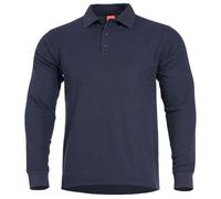 Pentagon Aniketos Polo de Manga Larga Camiseta Chasse Voyage Trekking Navy Blue