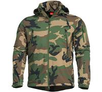 Pentagon Artaxes Hommes Softshell Veste Combat Patrouille Tactique Woodland Camo