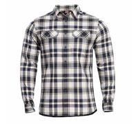 Pentagon Homme Drifter Flanelle Chemise Manche Longue Blanc Checks Taille XS