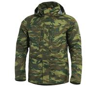 Pentagon Hurricane Shell Veste Hommes Encapuchonné Randonnée Greek Lizard Camo
