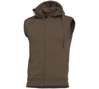 Pentagon Thespis Sweater Gilet Hommes Sans Manches Capuche Couche Terra Brown