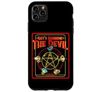 Pentagram Let's Summon The Devil, Humour Noir satanique rétro Coque pour iPhone 11 Pro Max