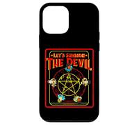 Pentagram Let's Summon The Devil, Humour Noir satanique rétro Coque pour iPhone 12 Mini