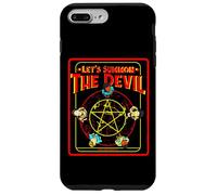 Pentagram Let's Summon The Devil, Humour Noir satanique rétro Coque pour iPhone 7 Plus/8 Plus