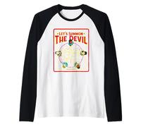 Pentagram Let's Summon The Devil, Humour Noir satanique rétro Manche Raglan