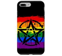 Pentagramme Arc-en-Ciel Goth LGBTQ Drapeau Pentacle Gay Pride Coque pour iPhone 7 Plus/8 Plus