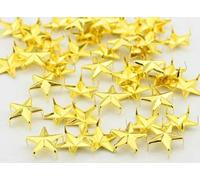 Pentagramme de 15mm, 100 pièces, couleurs acidulées, Rivets étoiles pour goujons avec griffes, accessoires pour tête de clou, or