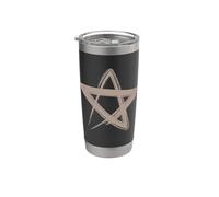 Pentagramme Esprit sur la Matière Wicca Ésotérisme Sorcières Gobelet isotherme en acier inoxydable double paroi