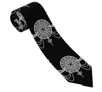 Pentagramme Gothique, Chaînes Wiccanes Et Larmes Cravate Moderne Cravatte D'Affaires Classique Cravate Mariage Pour Accessoire Chemise Réunion Fête