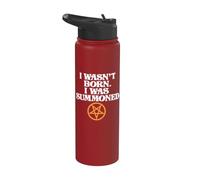 Pentagramme I Wasn't Born I Was Summoned Stainless Steel Insulated Water Bottle