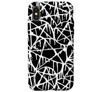 pentagramme noir blanc dégoulinant grunge punk pentacle satan Coque pour iPhone X/XS