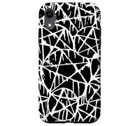 pentagramme noir blanc dégoulinant grunge punk pentacle satan Coque pour iPhone XR