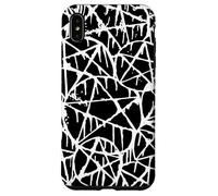 pentagramme noir blanc dégoulinant grunge punk pentacle satan Coque pour iPhone XS Max