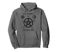 Pentagramme Roue d'Hécate Wicca Gothique Sorcières Seax Wica Sweat à Capuche