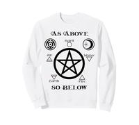 Pentagramme Roue d'Hécate Wicca Gothique Sorcières Seax Wica Sweatshirt