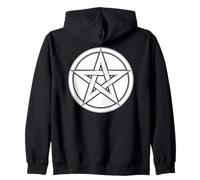 Pentagramme Wicca Esprit sur la Matière Gothique Sorcières Sweat à Capuche