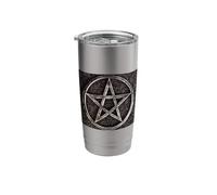 Pentagramme Wicca Esprit sur la Matière Sorcières Ésotérisme Gobelet isotherme en acier inoxydable double paroi