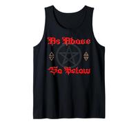 Pentagramme Wicca Symboles Élémentaires Gothique Sorcières Débardeur