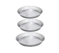 Pentalux Set de 6 pièces (2 pièces de 30 cm, 28 cm, 26 cm). Moule à gâteau conique bas, en aluminium, roue pour pastiera napolitaine, pizza de blé.