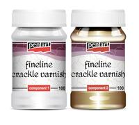 pentart Fine line vernis transparent 100 ml (lot de 2 pièces), craquage, hobby paints, decoupage