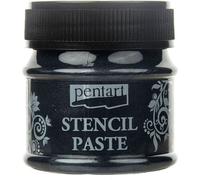 PENTART - Pâte pour pochoirs - Stencil Paste - métallique - noir - 50 ml