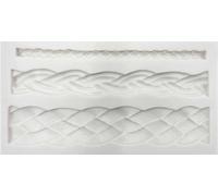 PENTART SILICONFORM Moule Moulage, 3 cordons décoratifs tressés
