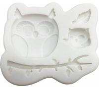 PENTART SILICONFORM Moule Moulage, Hiboux sur une branche d'arbre