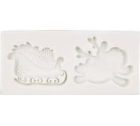 PENTART SILICONFORM Moule Moulage, Renne avec un traîneau
