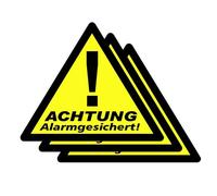 PENTATECH 40201 Etiquette d'avertissement zone sous alarme Langues allemand jeu de 3 (l x H) 85 mm x 70 mm