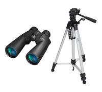 Pentax 20X60 SP WP Jumelles Portée 38 m & Amazon Basics Trépied léger de 152 cm pour Appareil Photo, Reflex numérique et Jumelles, avec Sac de Transport