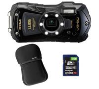 Compact étanche WG-90 Noir + Etui + SD 8 Go noir G